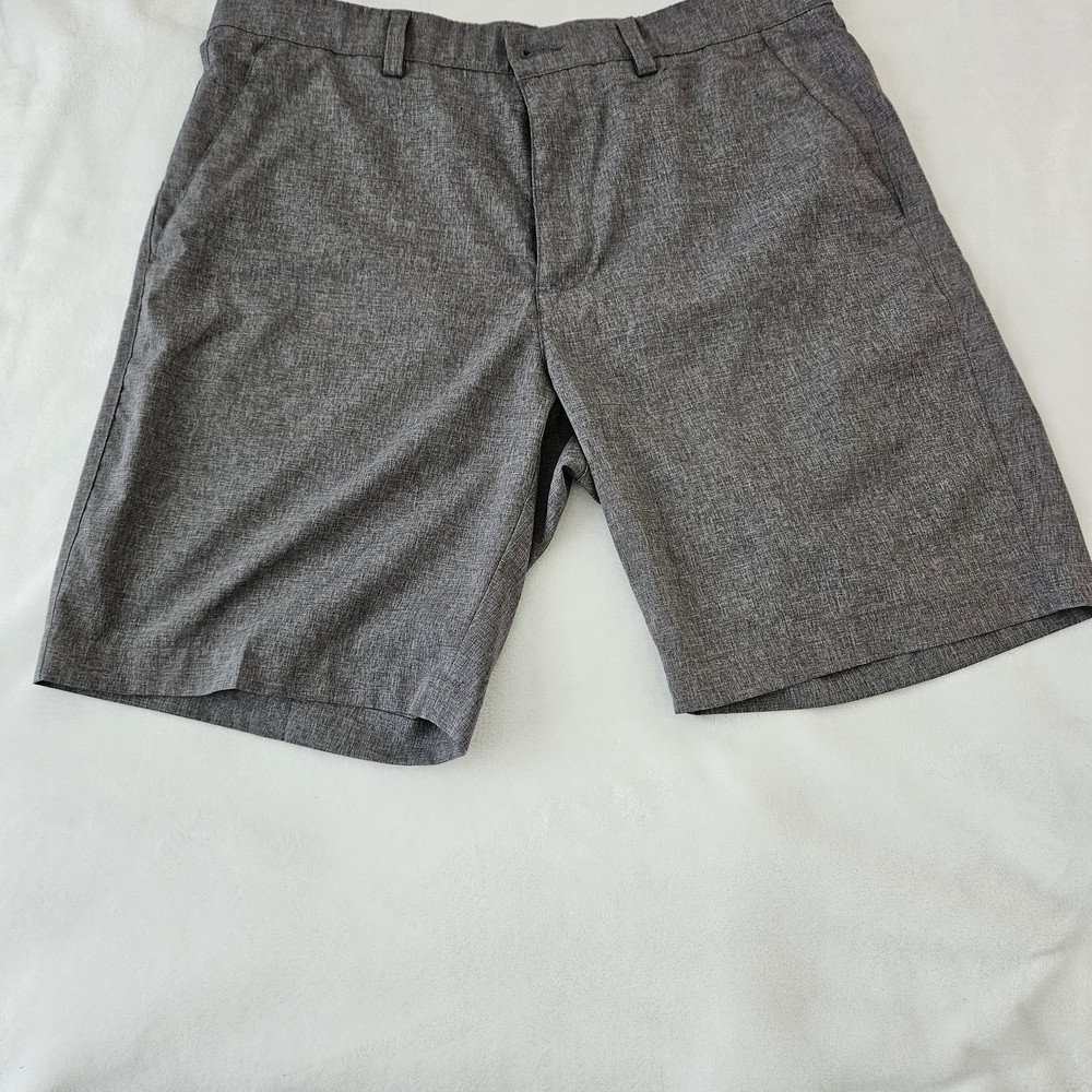 PGA Tour Men's Charcoal Flat Front Shorts